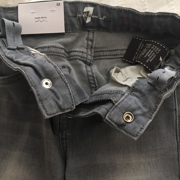 Grey 7 For All Mankind Girl Super Skinny Jeans 6x - Picture 8 of 8